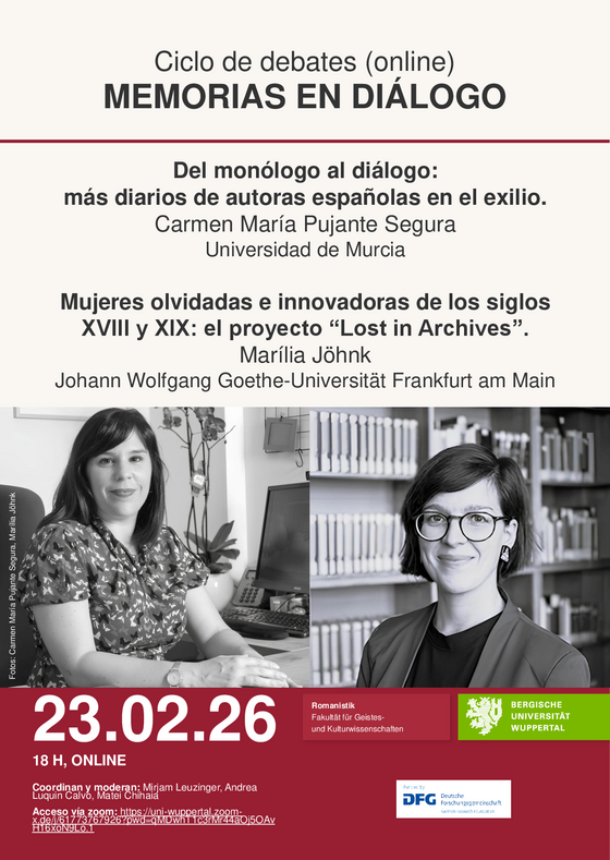 Anuncio Memorias en diálogo 23.2.2026