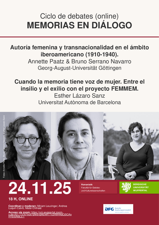 Cartel del primer encuentro memorias en diálogo