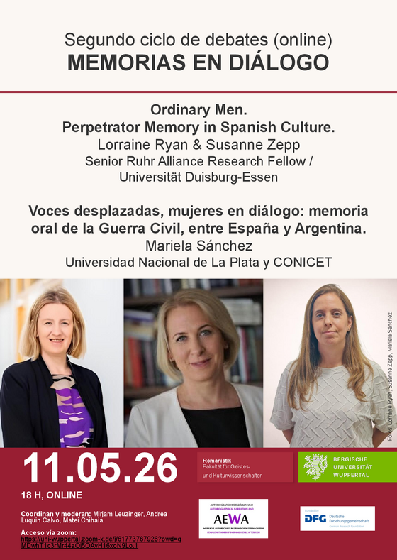 Anuncio Memorias en diálogo 11.5.2026