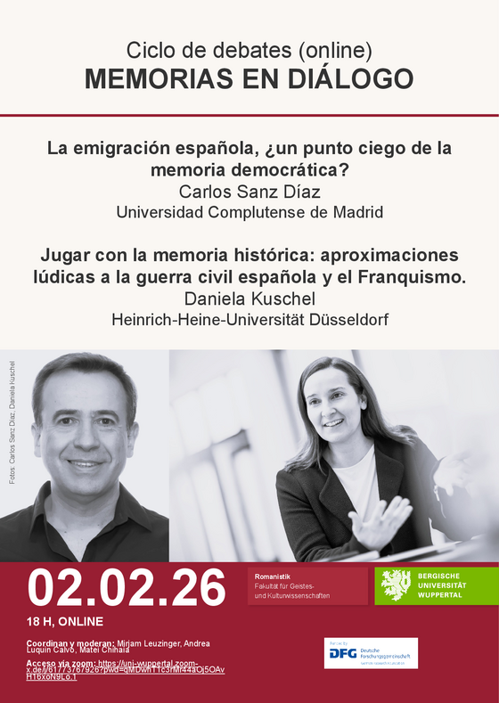 Afiche Memorias en diálogo del 2-2-2026